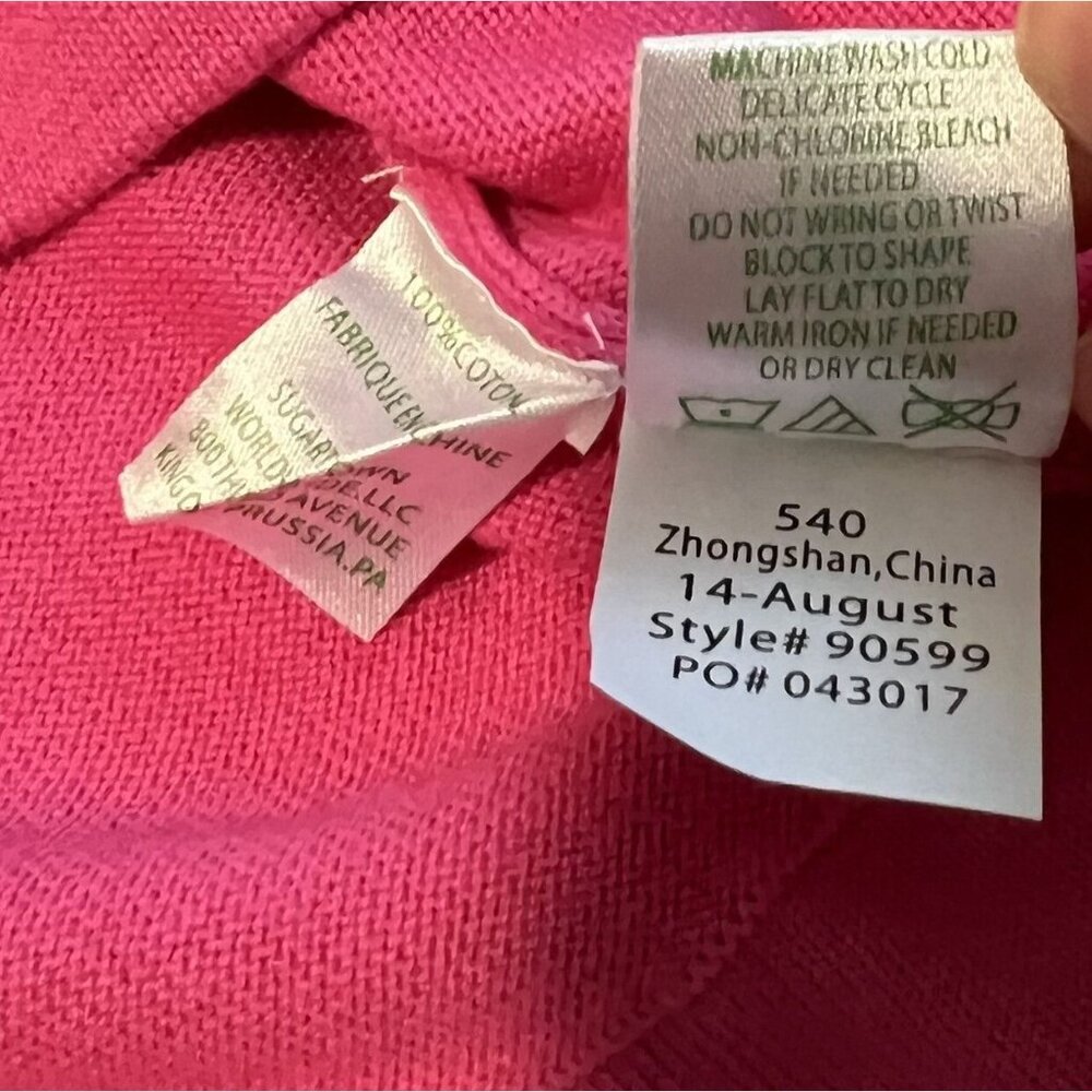 Lilly Pulitzer Mini Maria Pullover Sweater Girls Capri Pink Worth Stripe Size M - Picture 6 of 11